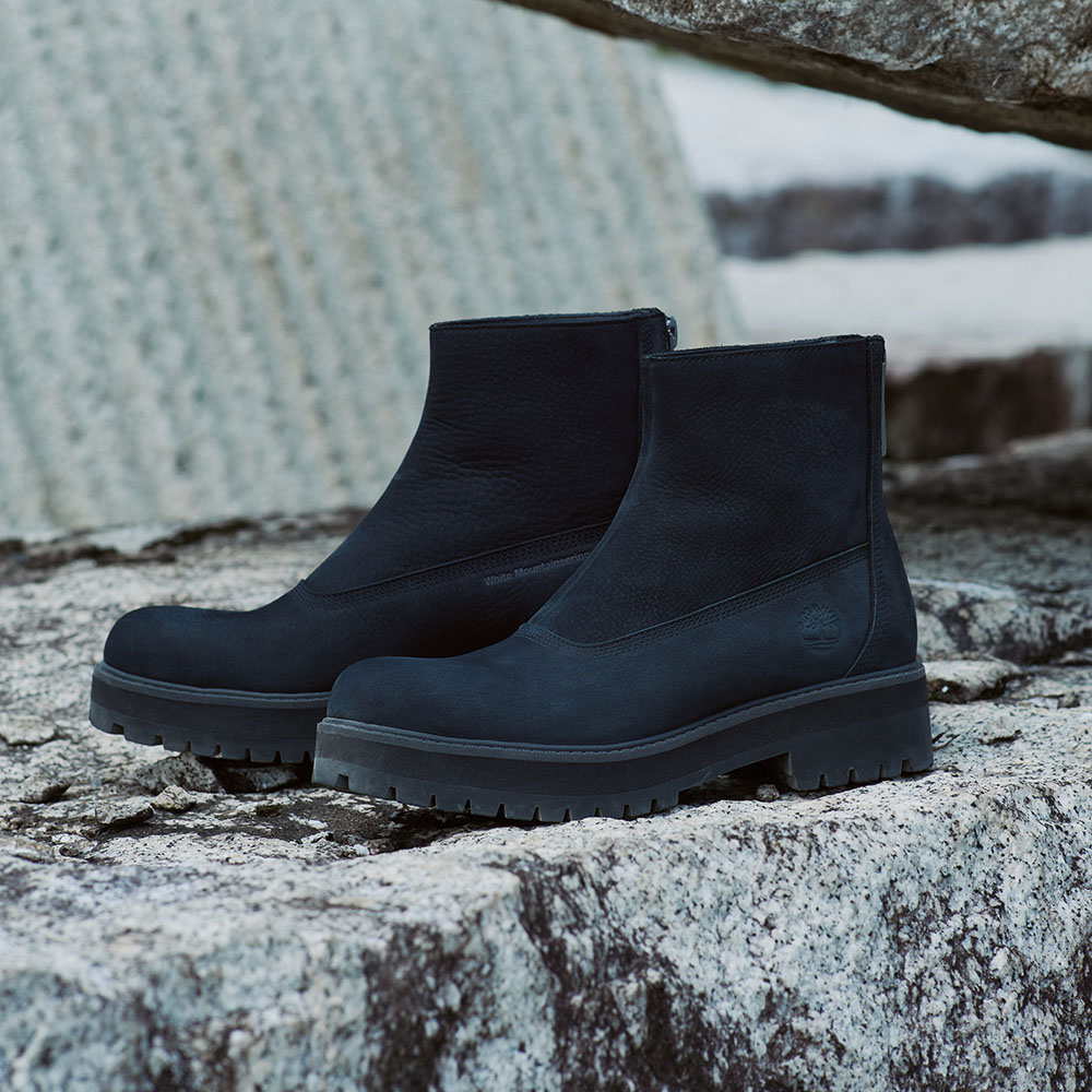【White Mountaineering × Timberland】メンズ ミッド ジップアップブーツ - ブラック image number 1
