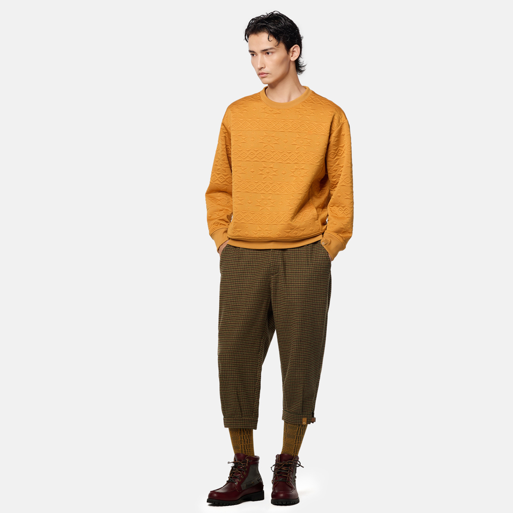 TOKYO DESIGN COLLECTIVE】 ジャカード クルーネック スウェット