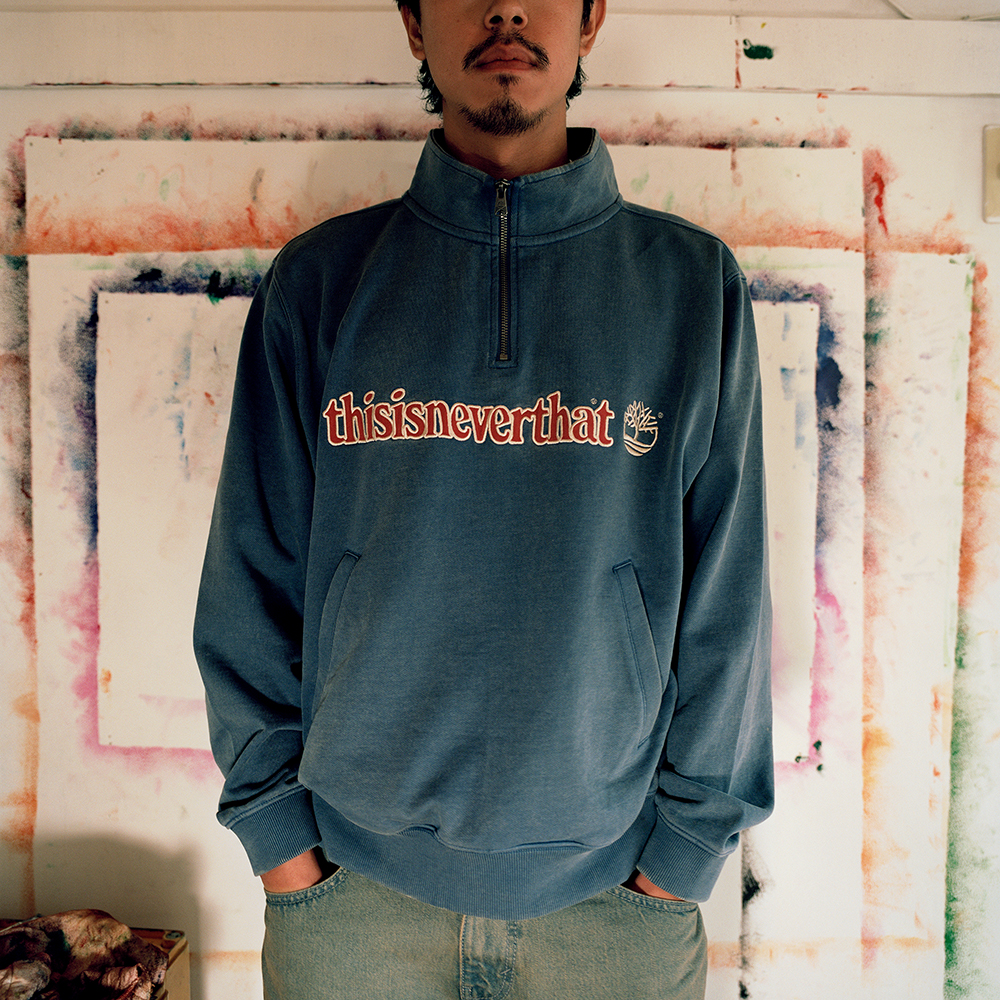 thisisneverthat別注】メンズ クォーター ジップ スウェット  シャツ|TB0A6XSXAZ71|【Timberland公式通販】ティンバーランドオンラインショップ