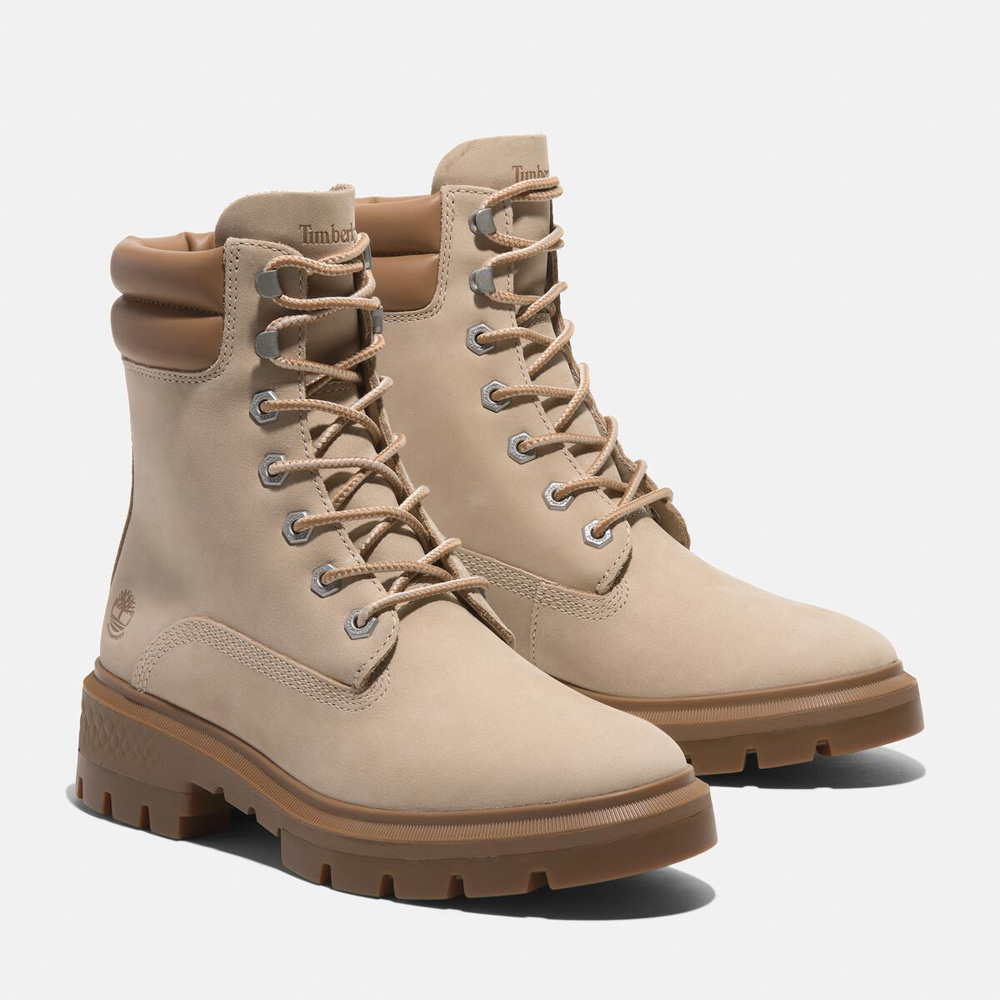 レディース コルチナ バレー ミッド レースアップ ウォータープルーフ ブーツ -  ライトベージュ|TB0A2D7NEN71|【Timberland公式通販】ティンバーランドオンラインショップ