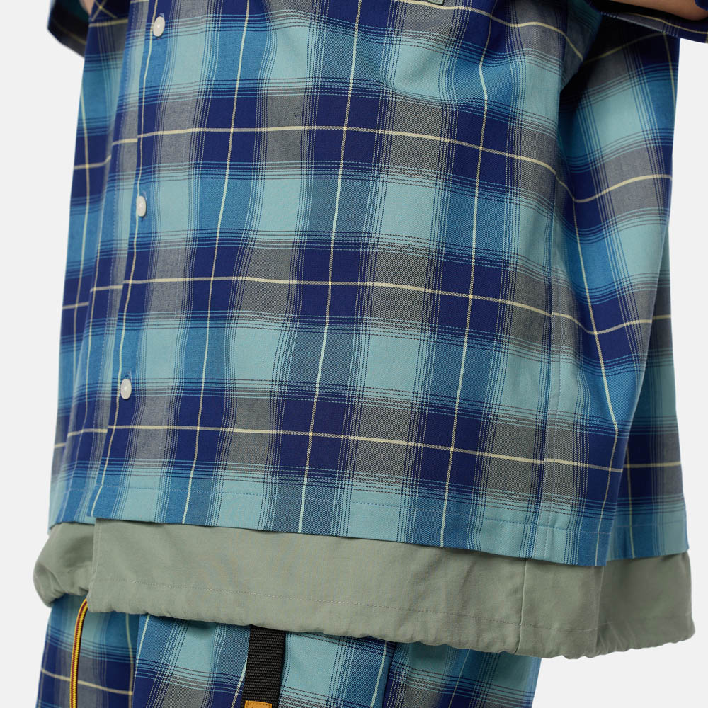 【TOKYO DESIGN COLLECTIVE】 半袖 プレイド シャツ ユニセックス image number 4