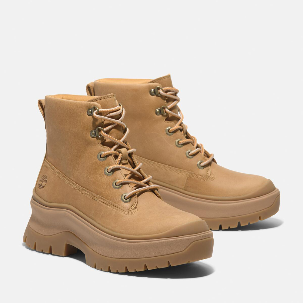 レディース ロキシー レーン ミッド レースアップ ブーツ - ウィート|TB0A295JEN11|【Timberland公式通販】ティンバーランド オンラインショップ