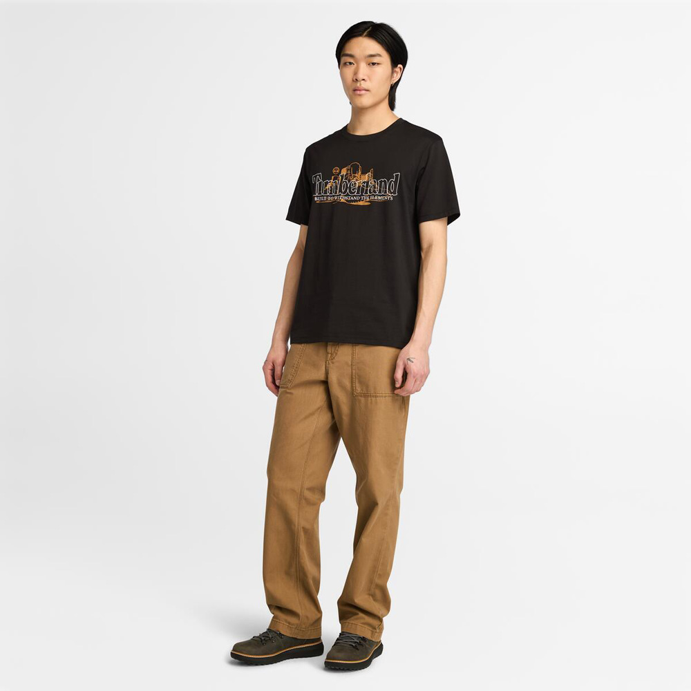 メンズ 半袖 フロント グラフィック Tシャツ image number 1