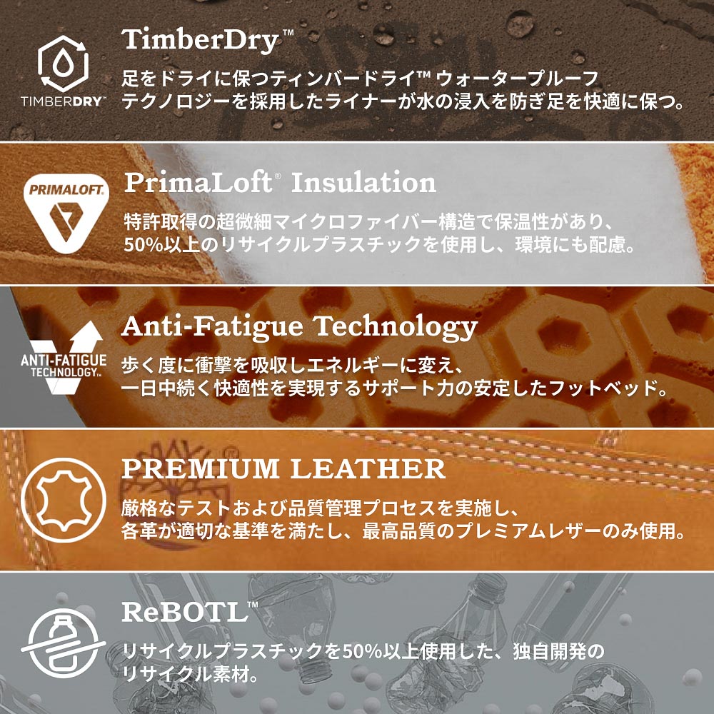 ウォータープルーフ フィールド ブーツ メンズ image number 10