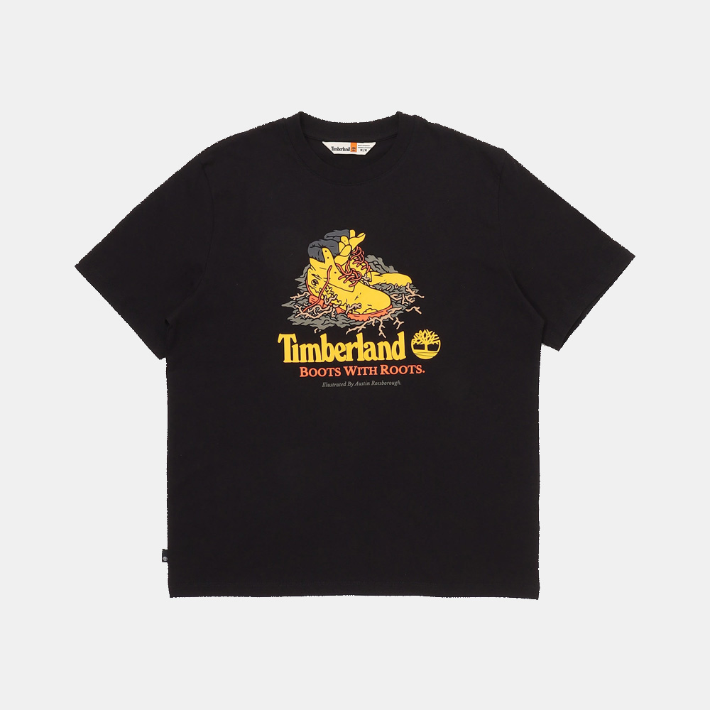 オールジェンダー 半袖 フロント ブーツ グラフィック Tシャツ image number 0