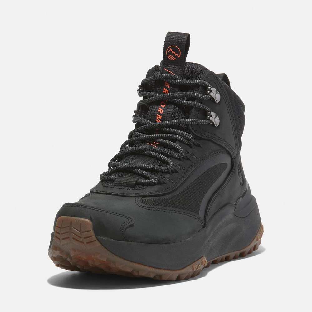レディース モーション アクセス ミッド レースアップ ウォータープルーフ ハイキング ブーツ -  ブラック|TB0A29T6EK51|【Timberland公式通販】ティンバーランドオンラインショップ