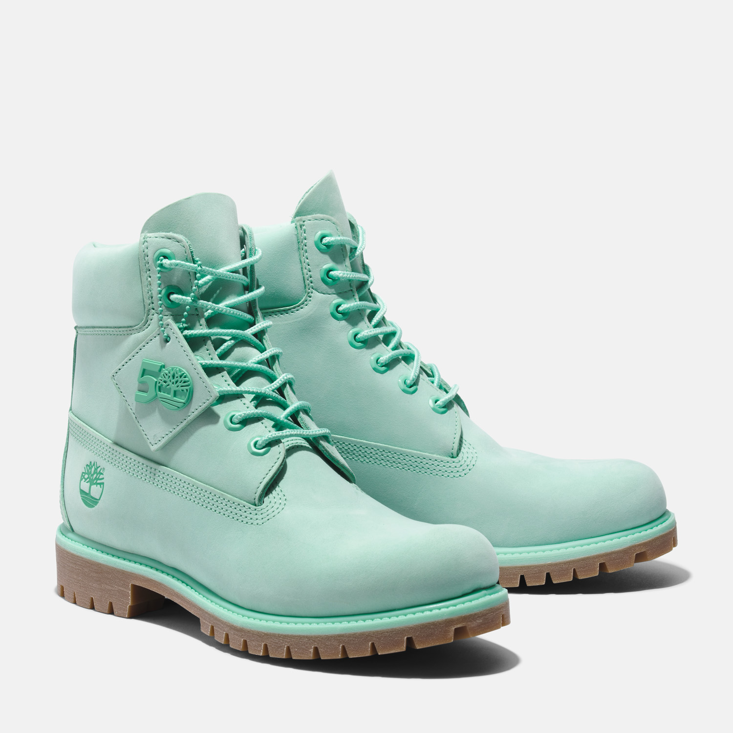 50th Anniversary】メンズ ティンバーランド® プレミアム 6インチ ウォータープルーフ ブーツ -  ライトグリーン|TB0A5VK9EB91|【Timberland公式通販】ティンバーランドオンラインショップ