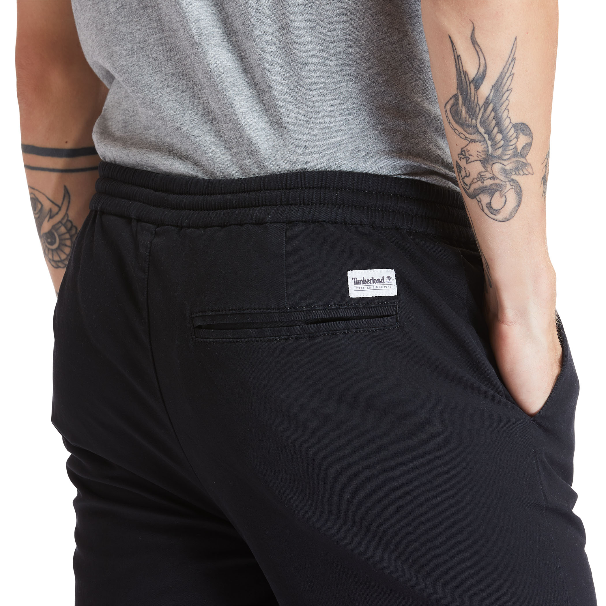 メンズ ラベル レイク スリム フィット ストレッチ ジョガー パンツ image number 4