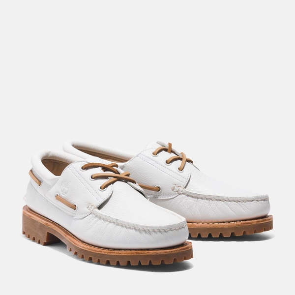 メンズ ティンバーランド® オーセンティック ハンドソーン ボート シューズ - ホワイト|TB0A4149EM21|【Timberland公式通販】 ティンバーランドオンラインショップ