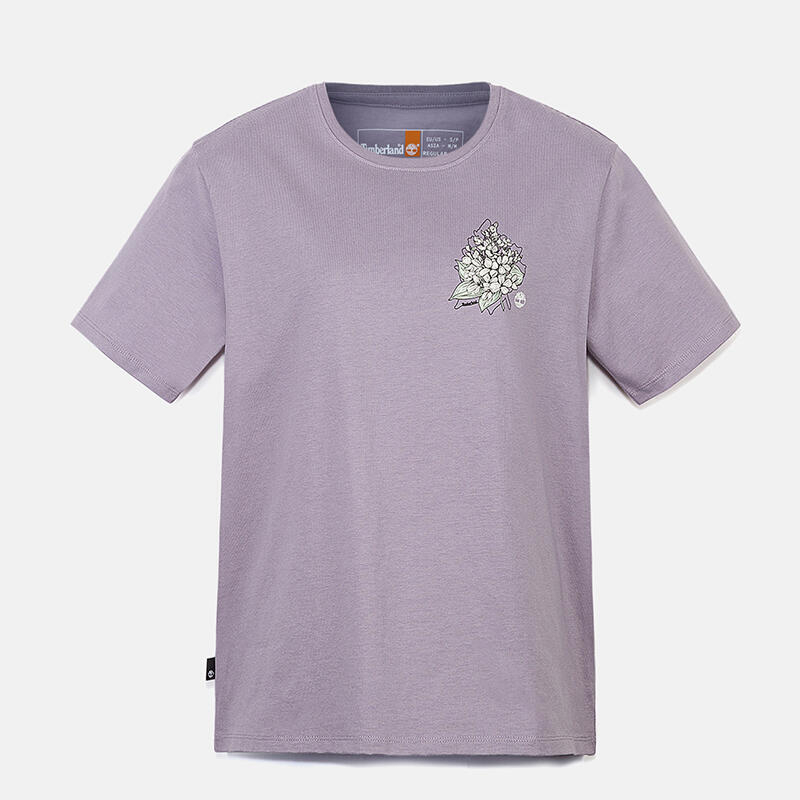 半袖 フロント&バック プリント グラフィック Tシャツ レディース image number 0