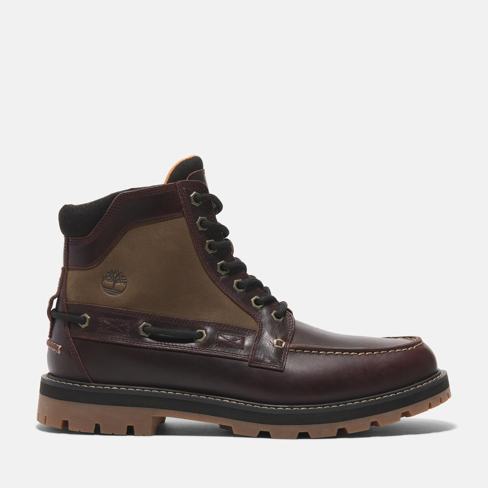 メンズ ブリットン ロード ミッド セブンアイ モック トゥ ブーツ - バーガンディー|TB0A697HEIW1|【Timberland公式通販】 ティンバーランドオンラインショップ