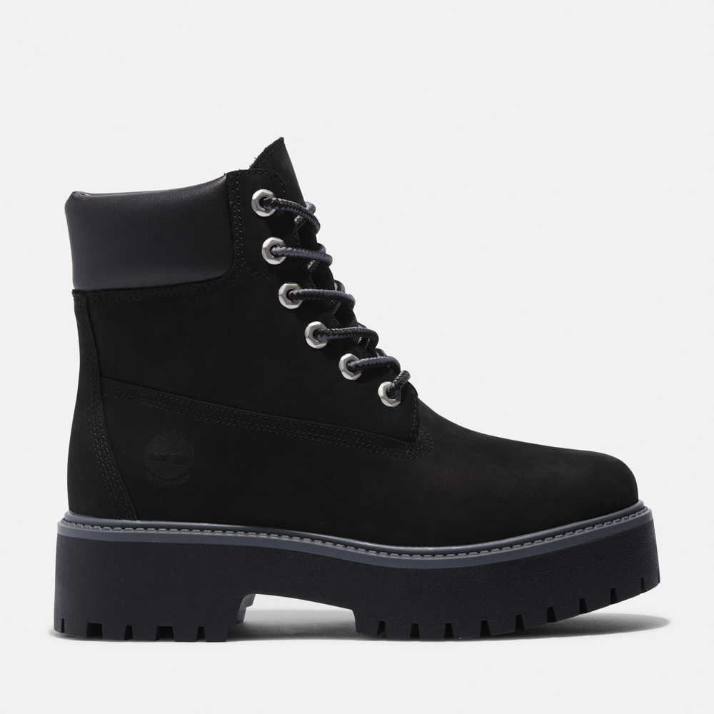 レディース ストーン ストリート 6インチ ウォータープルーフ ブーツ - ブラック|TB1A5RH50151|【Timberland公式通販】 ティンバーランドオンラインショップ