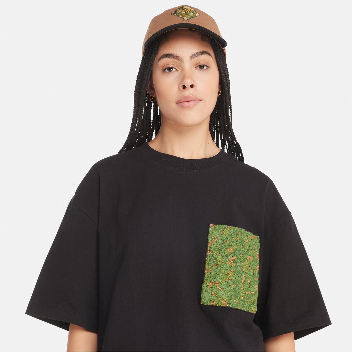オールジェンダー 半袖 エンブロードリー ポケット Tシャツ image number 3