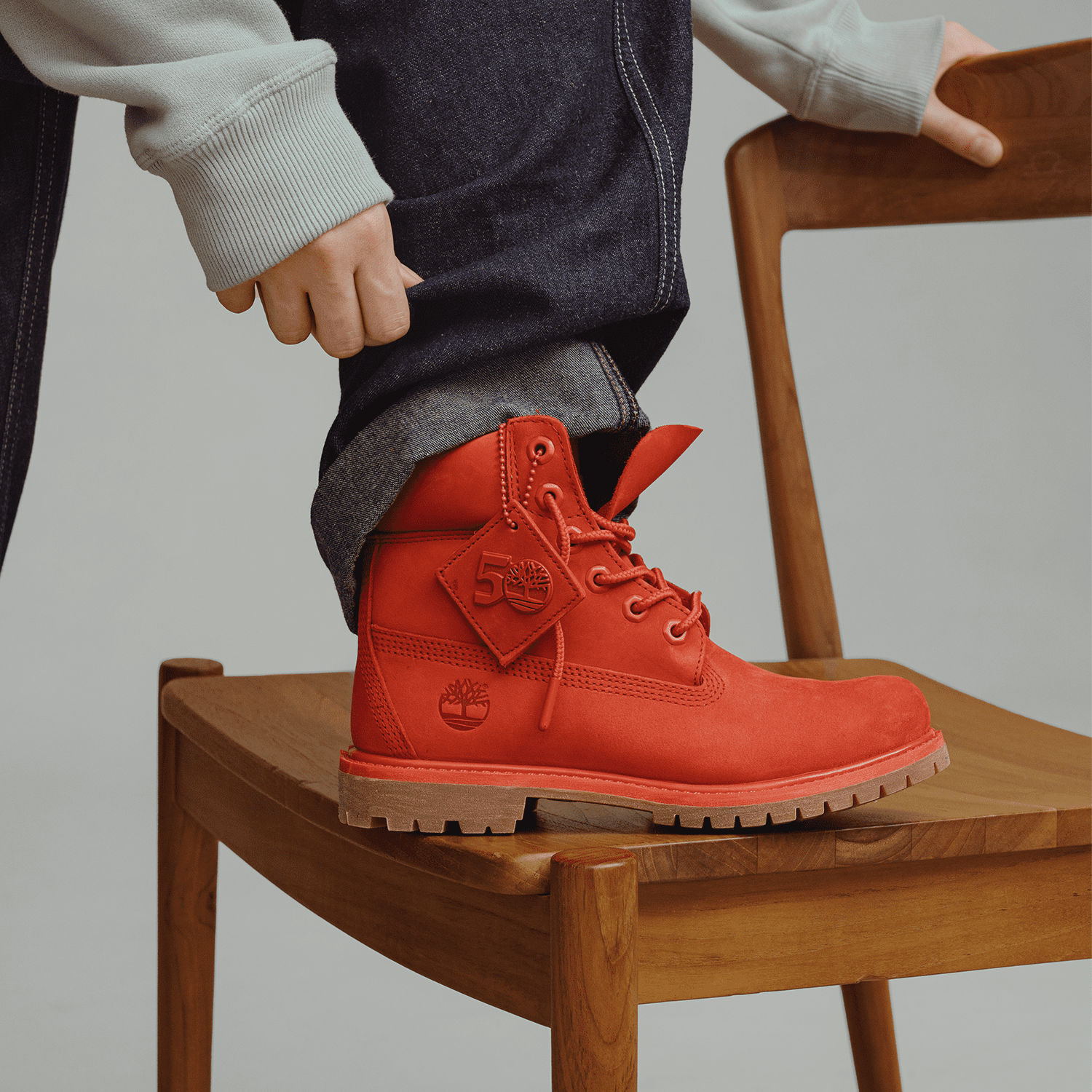 50th Anniversary】メンズ ティンバーランド® プレミアム 6インチ ウォータープルーフ ブーツ -  ミディアムレッド|TB0A5VEWDV81|【Timberland公式通販】ティンバーランドオンラインショップ