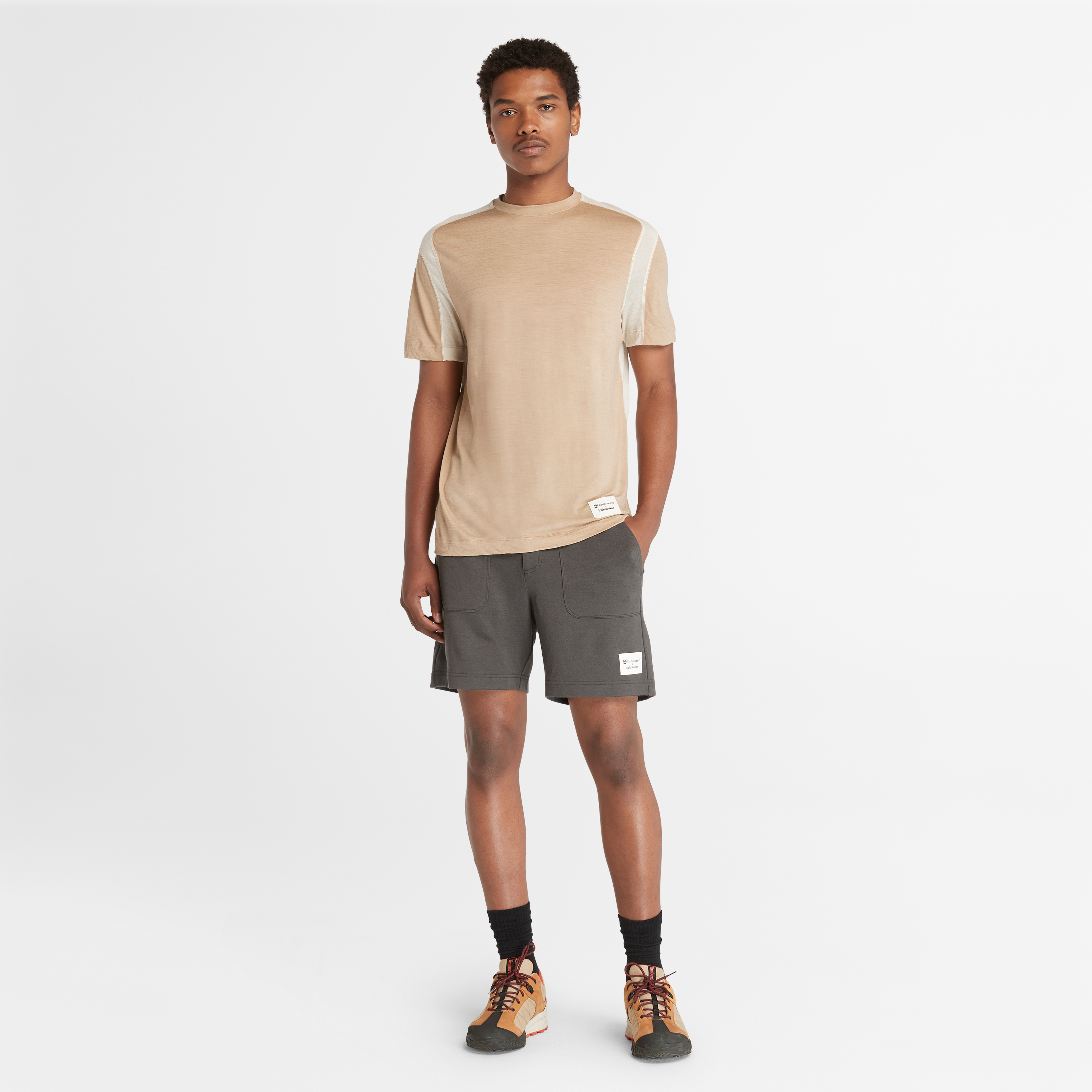 【Icebreaker x Timberland】 メンズ メリノ ゾーンニット Tシャツ image number 1