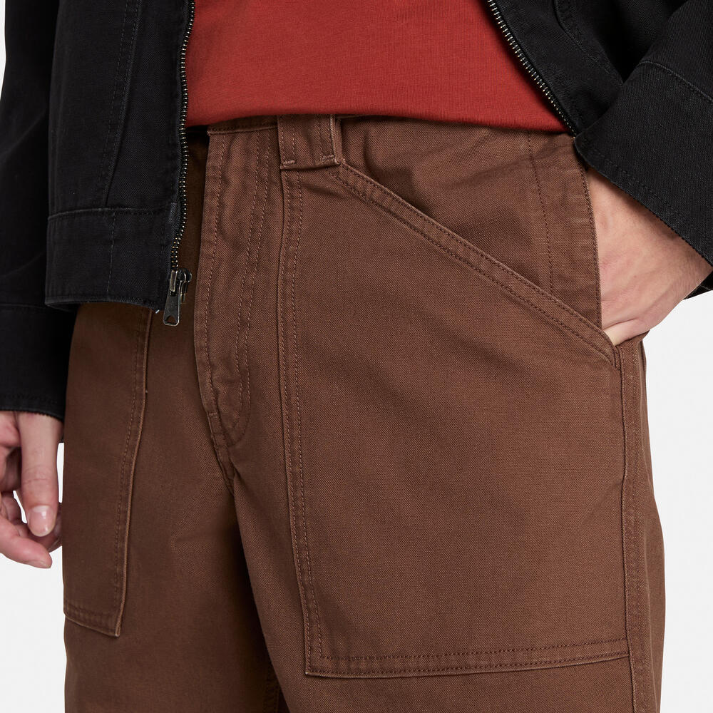 メンズ ウォッシュド キャンバス ファティーグ パンツ image number 2