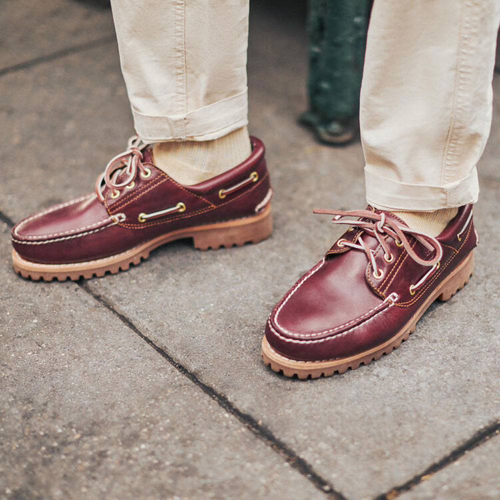 timberland 3eye  バーガンディ 定番】スリーアイ(3eye) クラシックラグ メンズ ｜【Timberland