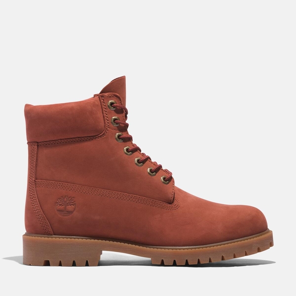 メンズ ティンバーランド® ヘリテージ 6インチ レースアップ ウォータープルーフ ブーツ - ダークレッド|TB0A2N6FEQ11|【 Timberland公式通販】ティンバーランドオンラインショップ