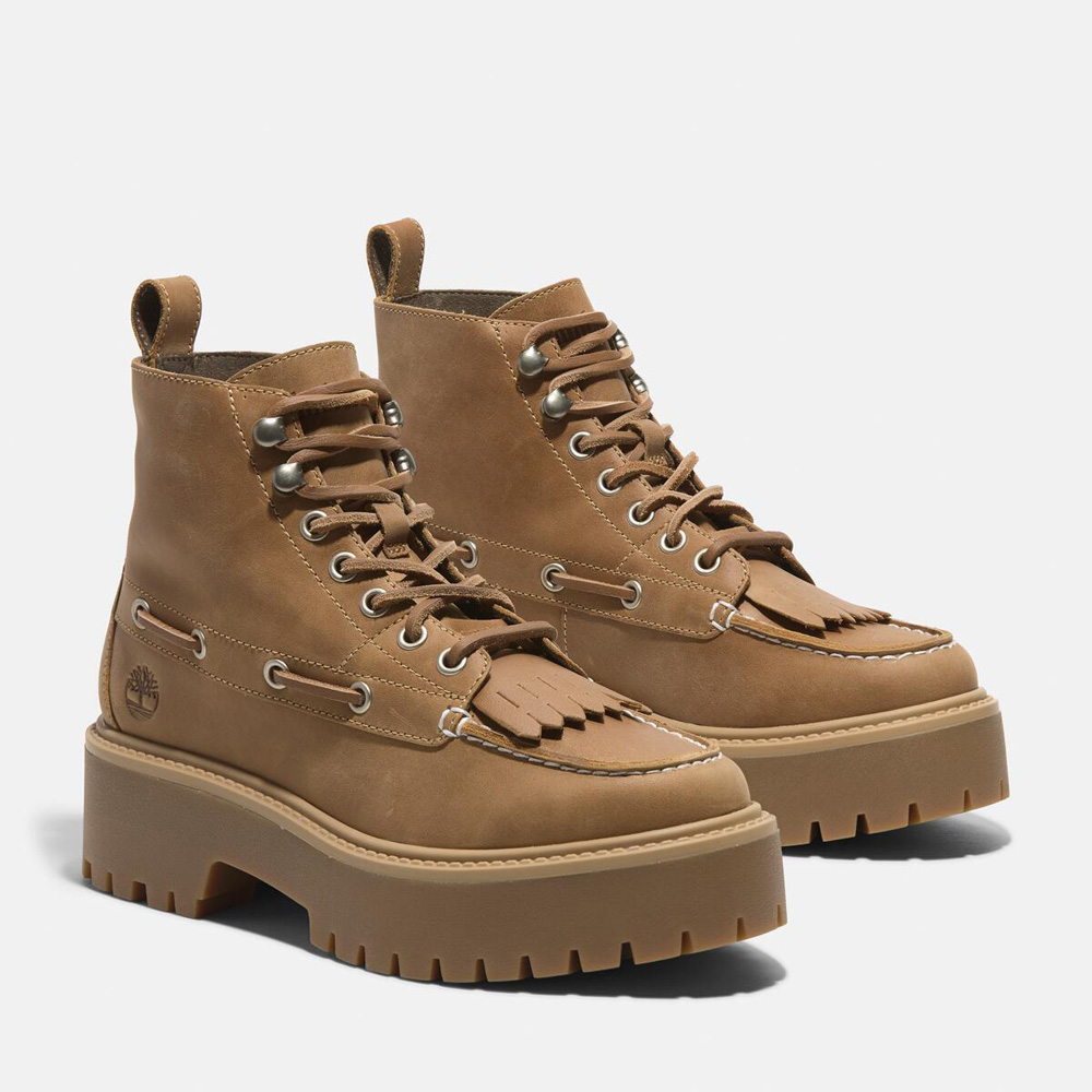 レディース ストーン ストリート ミッド セブンアイ プラットフォーム ブーツ -  ウィート|TB0A27YZEN11|【Timberland公式通販】ティンバーランドオンラインショップ
