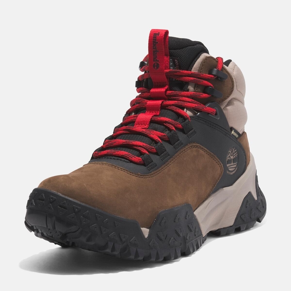 メンズ モーション スクランブル ミッド レースアップ GTX ハイキング ブーツ - ダークブラウン|TB0A68NYW071|【Timberland 公式通販】ティンバーランドオンラインショップ