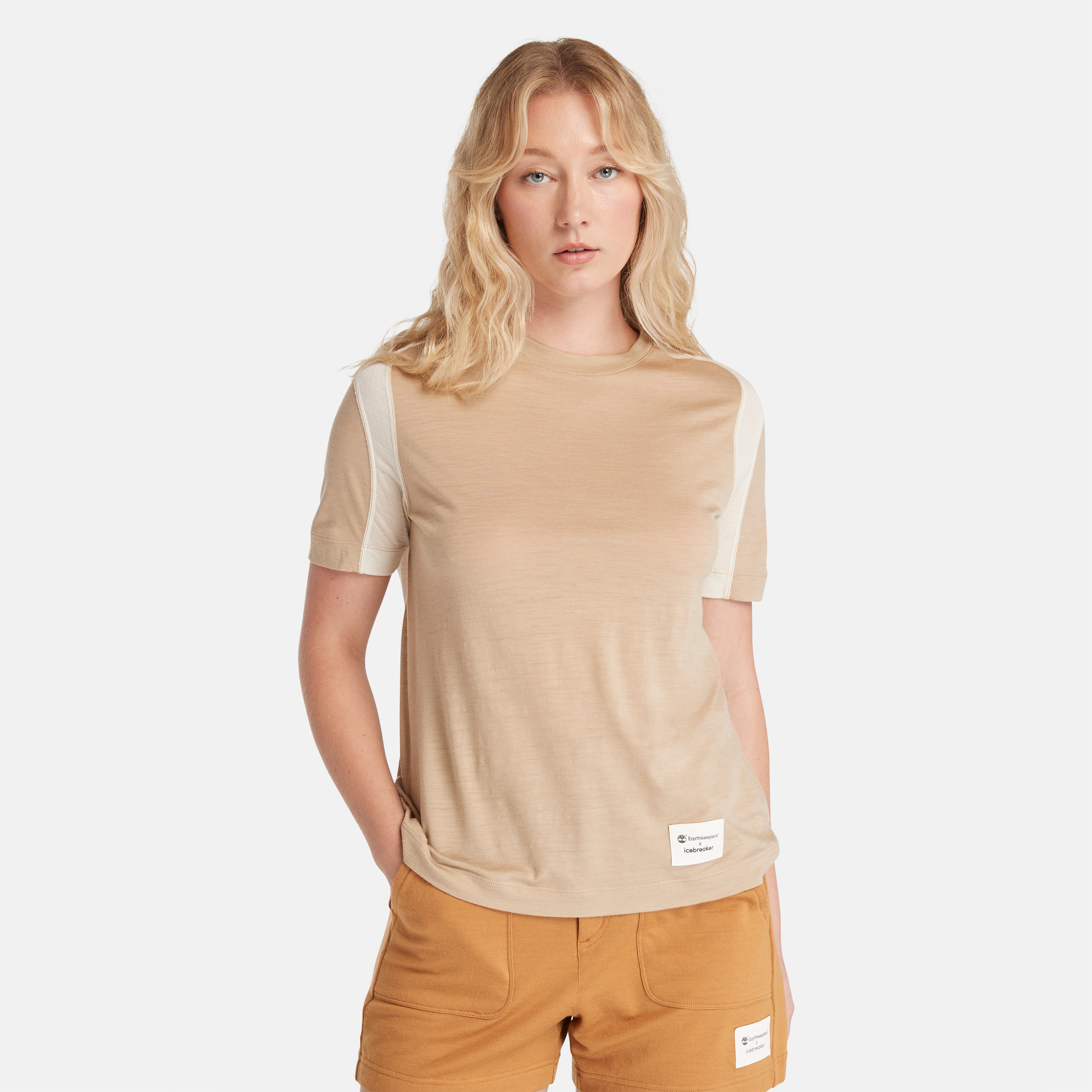 【Icebreaker x Timberland】 レディース メリノ ゾーンニット Tシャツ image number 0