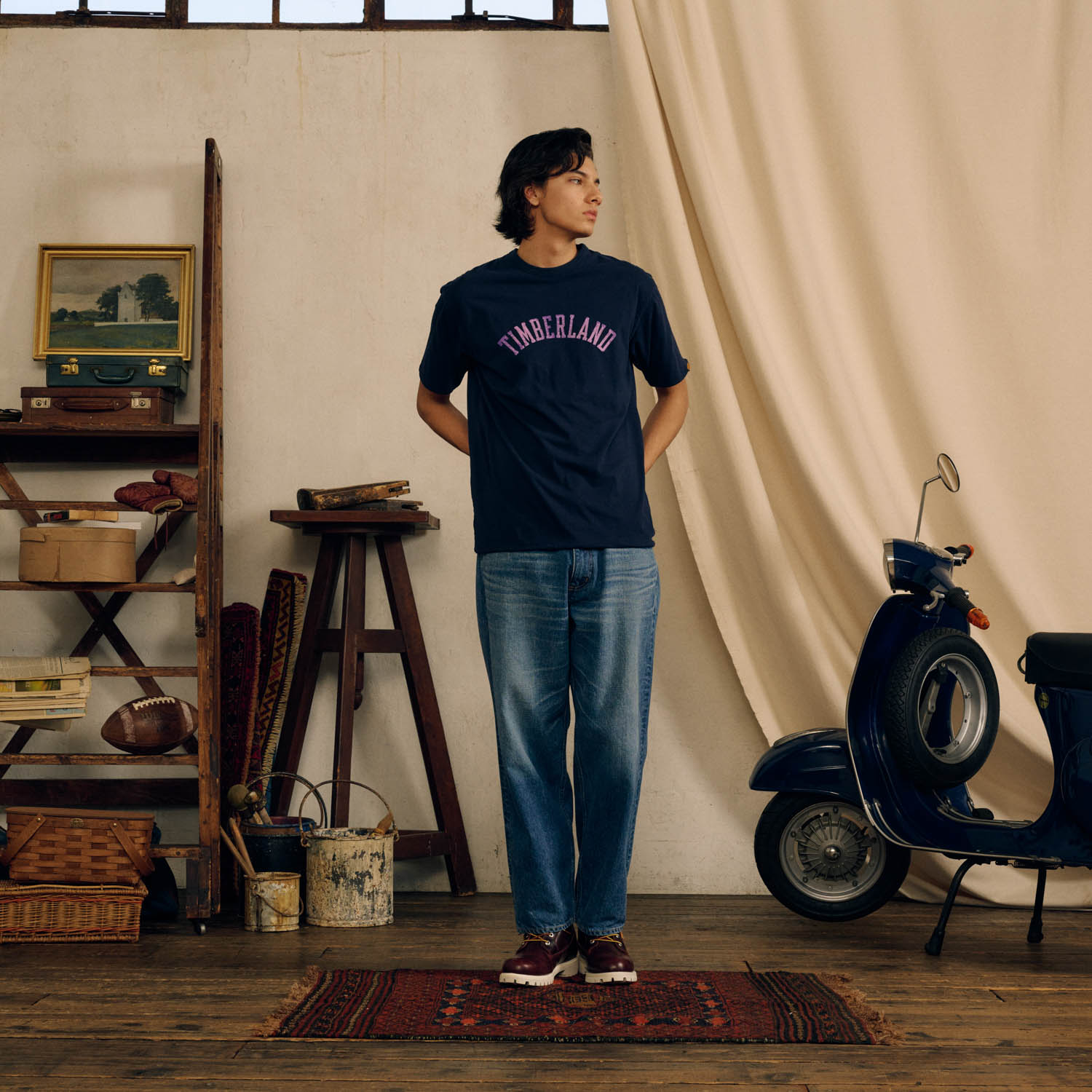 【+81 3】オールジェンダー 半袖 リバーシブル Tシャツ image number 1