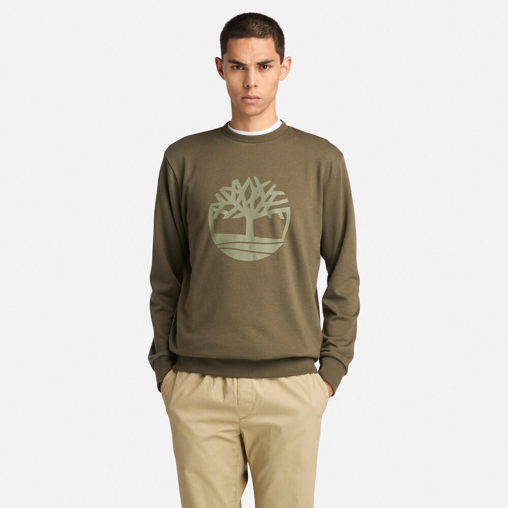 ツリー ロゴ ループバック クルーネック スウェットシャツ