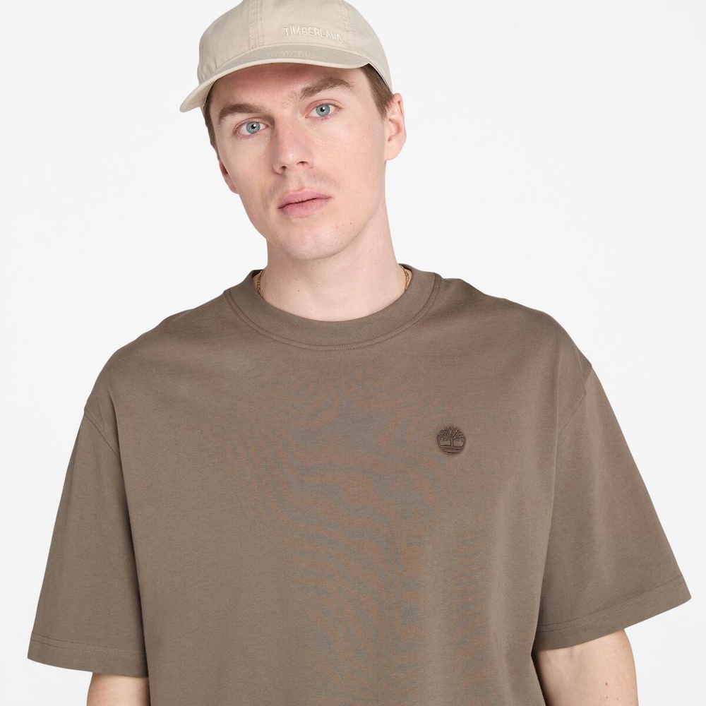 【Timberland】半袖 ロゴ スリム Tシャツ ベージュ / 送料無料 81 3】半袖 リバーシブル Tシャツ ユニセックス ｜【Timberland