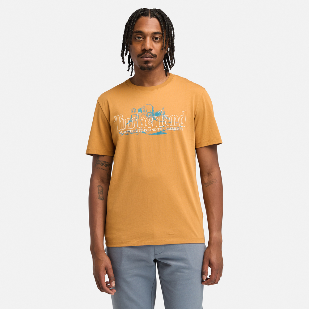 メンズ 半袖 フロント グラフィック Tシャツ image number 0