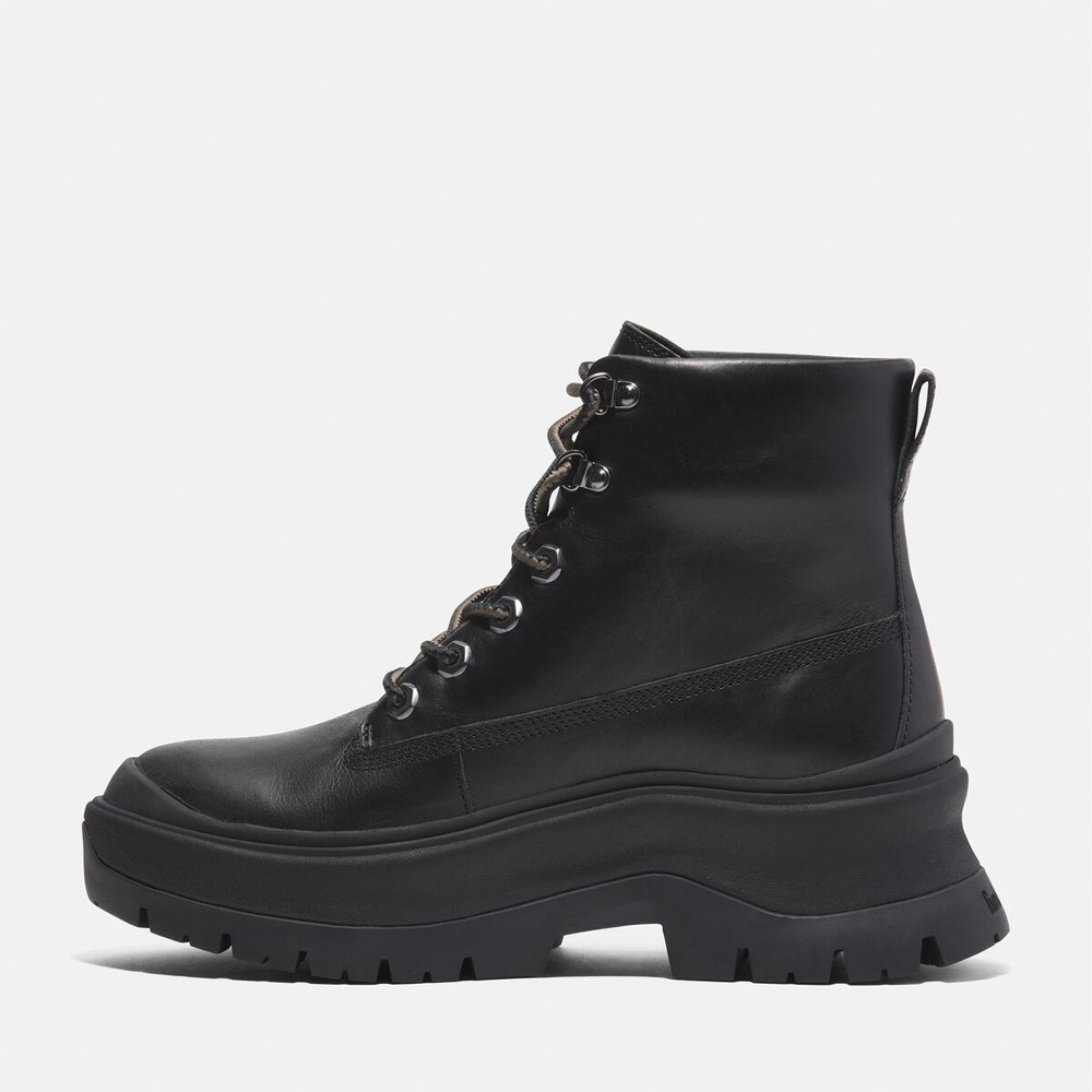 レディース ロキシー レーン ミッド レースアップ ブーツ - ブラック|TB0A295JW021|【Timberland公式通販】ティンバーランド オンラインショップ