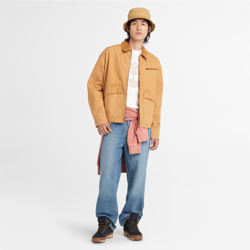 メンズ ウォッシュド キャンバス ジャケット image number 1