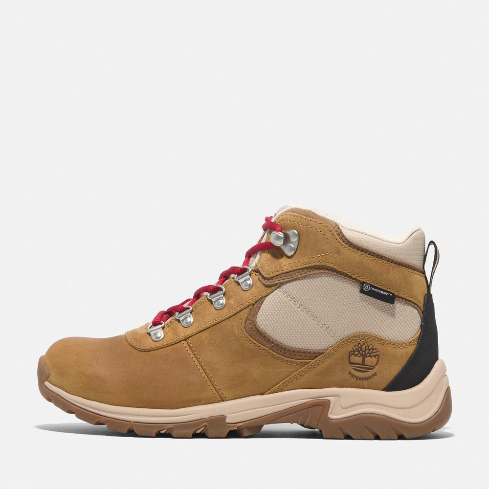 レディース マウント マッドセン ミッド レースアップ ウォータープルーフ ハイキング ブーツ -  ウィート|TB0A2KEX|【Timberland公式通販】ティンバーランドオンラインショップ