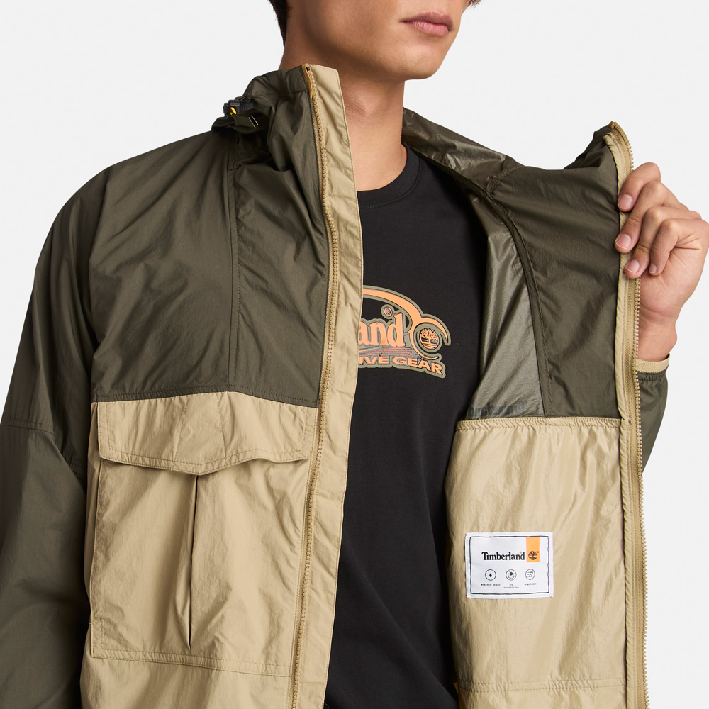 メンズ ウィンドプルーフ アンチUV DWR フード ジャケット image number 2