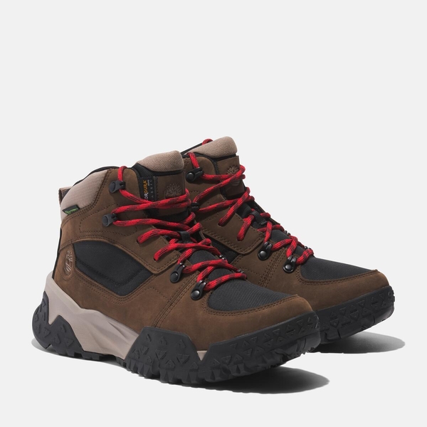 メンズ モーション スクランブル ミッド レースアップ ウォータープルーフ ブーツ - ダークブラウン|TB0A68BZW071|【Timberland 公式通販】ティンバーランドオンラインショップ