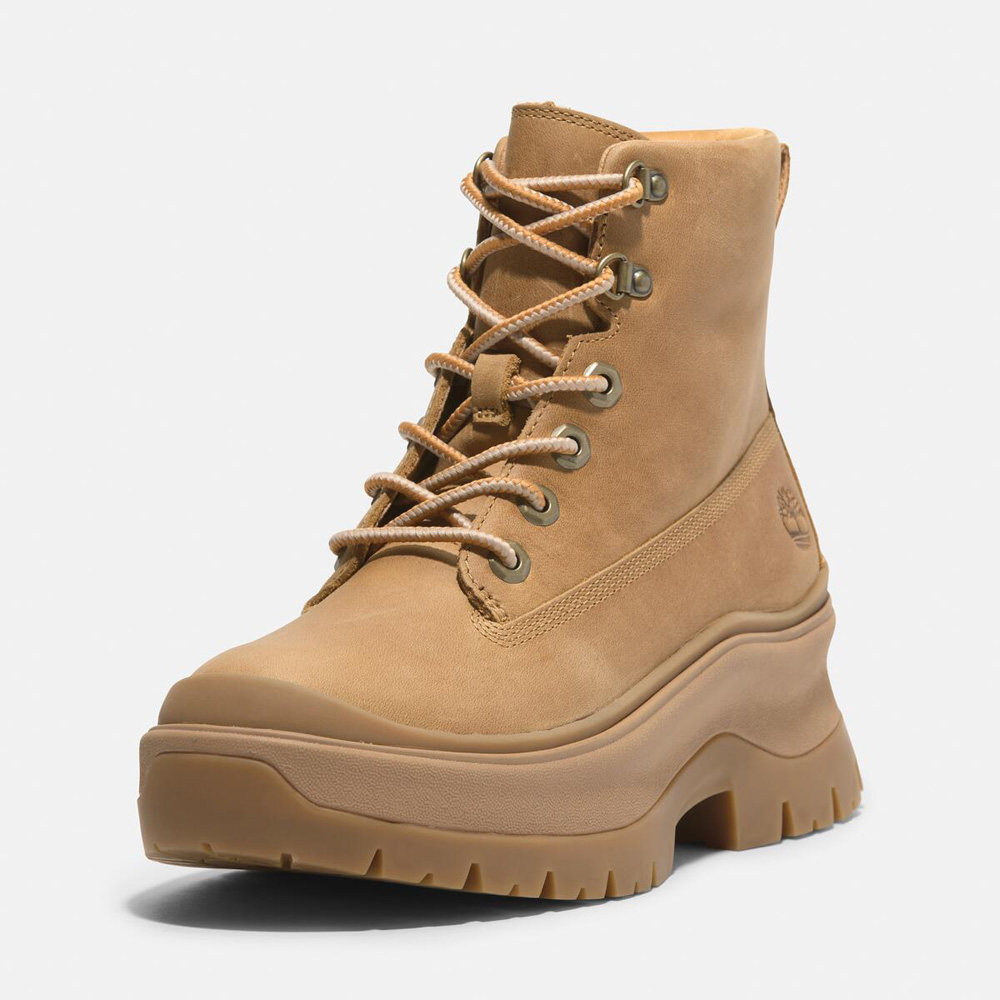 レディース ロキシー レーン ミッド レースアップ ブーツ - ウィート|TB0A295JEN11|【Timberland公式通販】ティンバーランド オンラインショップ