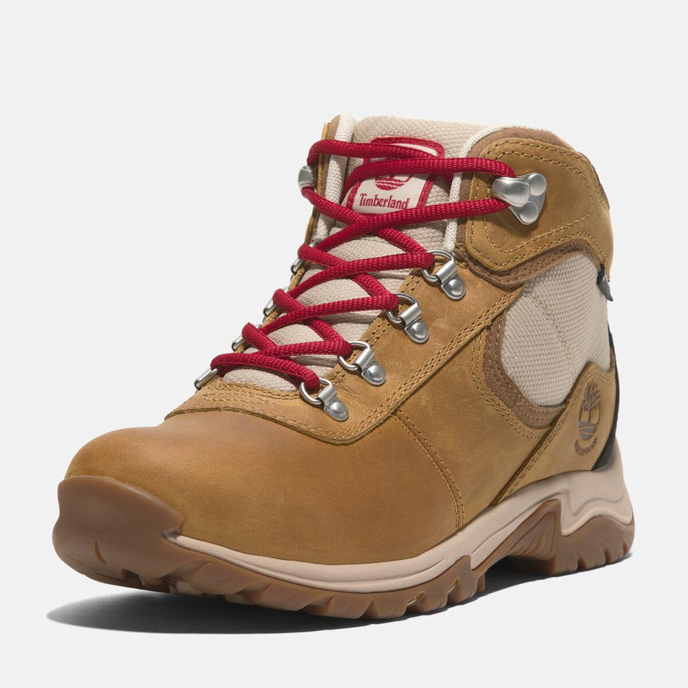 レディース マウント マッドセン ミッド レースアップ ウォータープルーフ ハイキング ブーツ -  ウィート|TB0A2KEX|【Timberland公式通販】ティンバーランドオンラインショップ