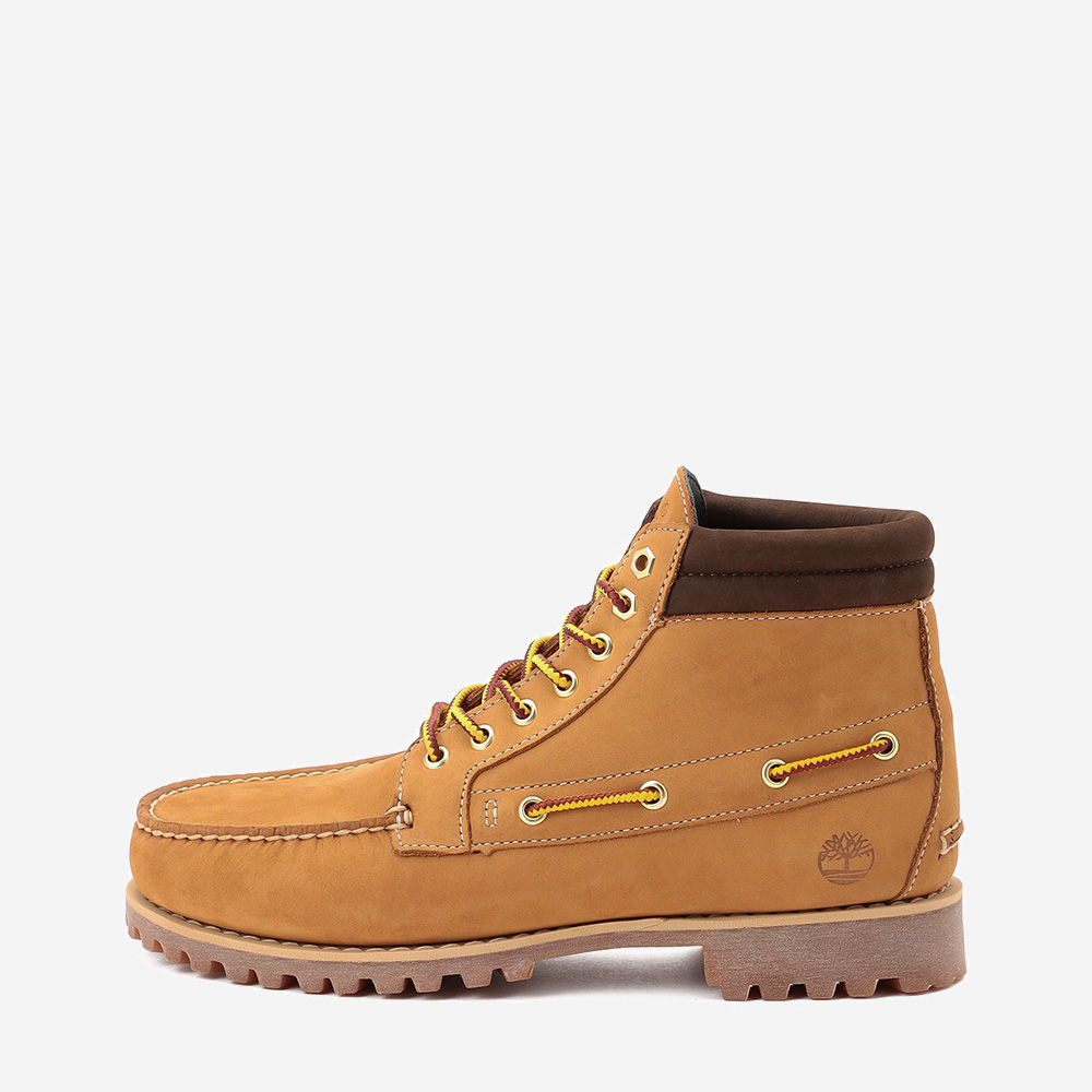 [極美品]Timberland ワークブーツ スエード レースアップ チェック柄 Timberland】チェック柄ロールアップブーツ/24cm