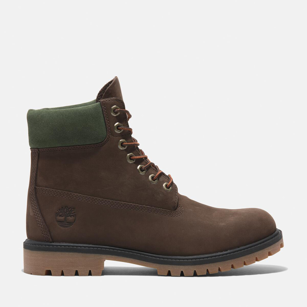 メンズ ティンバーランド® ヘリテージ 6インチ レースアップ ウォータープルーフ ブーツ - ダークブラウン |TB0A41MWW071|【Timberland公式通販】ティンバーランドオンラインショップ