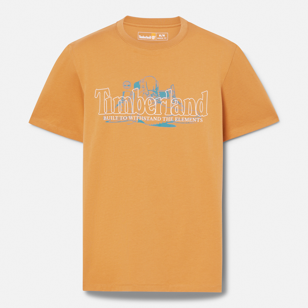 メンズ 半袖 フロント グラフィック Tシャツ image number 3