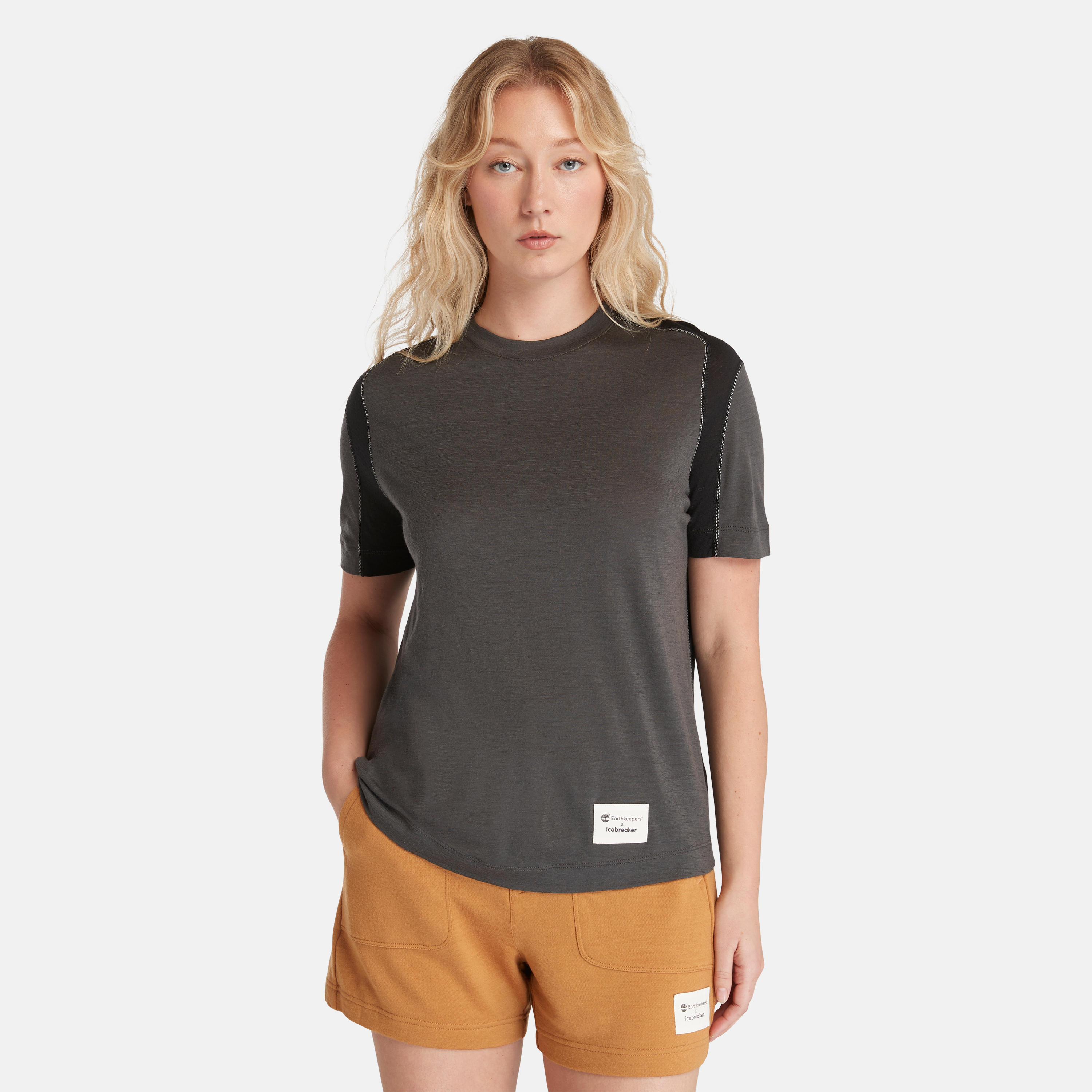 【Icebreaker x Timberland】 レディース メリノ ゾーンニット Tシャツ image number 0
