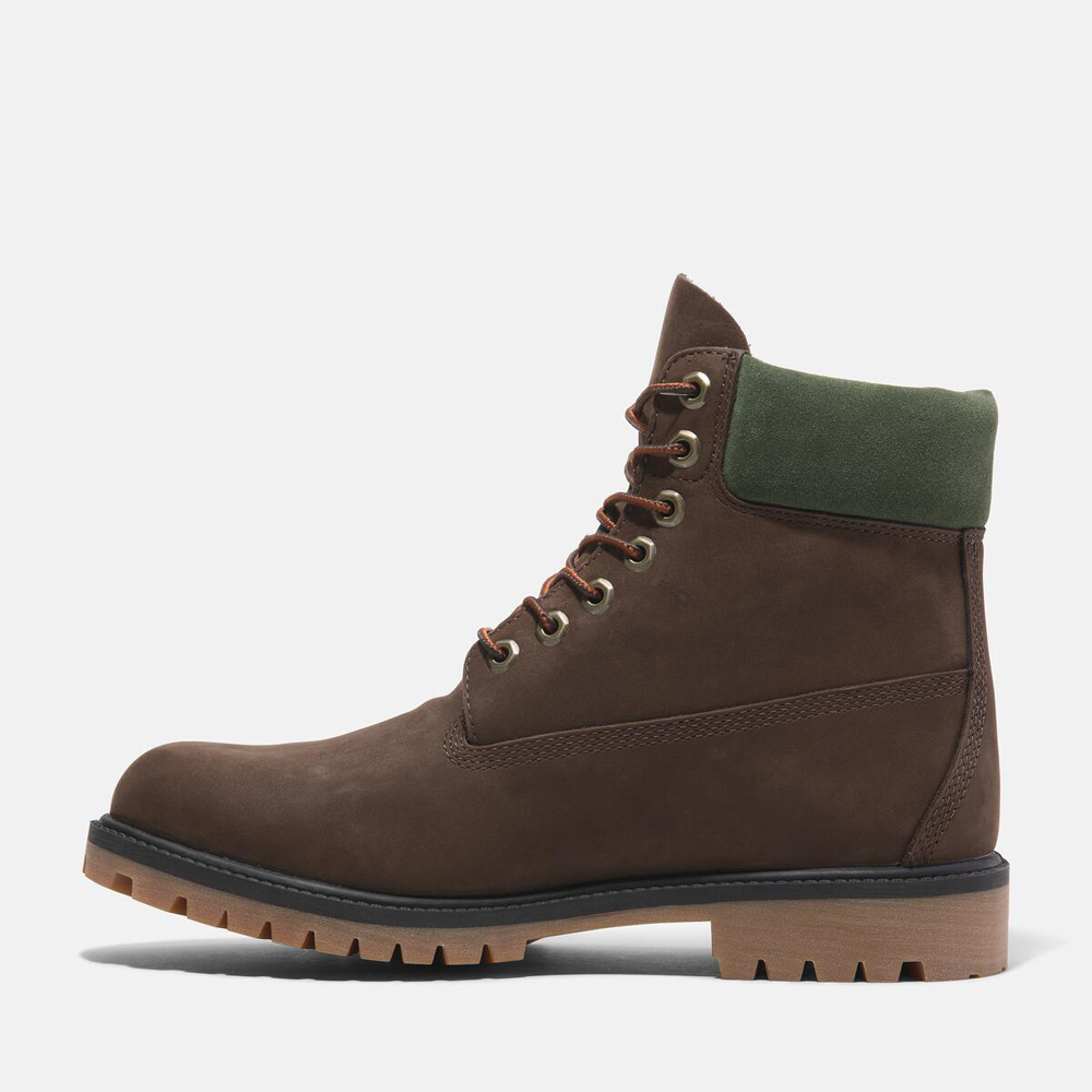 メンズ ティンバーランド® ヘリテージ 6インチ レースアップ ウォータープルーフ ブーツ - ダークブラウン|TB0A41MWW071|【 Timberland公式通販】ティンバーランドオンラインショップ