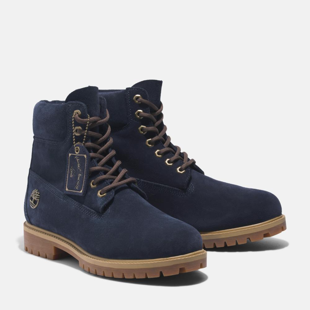 メンズ ティンバーランド® ヘリテージ 6インチ レースアップ ウォータープルーフ ブーツ -  ダークブルー|TB0A6821EP31|【Timberland公式通販】ティンバーランドオンラインショップ
