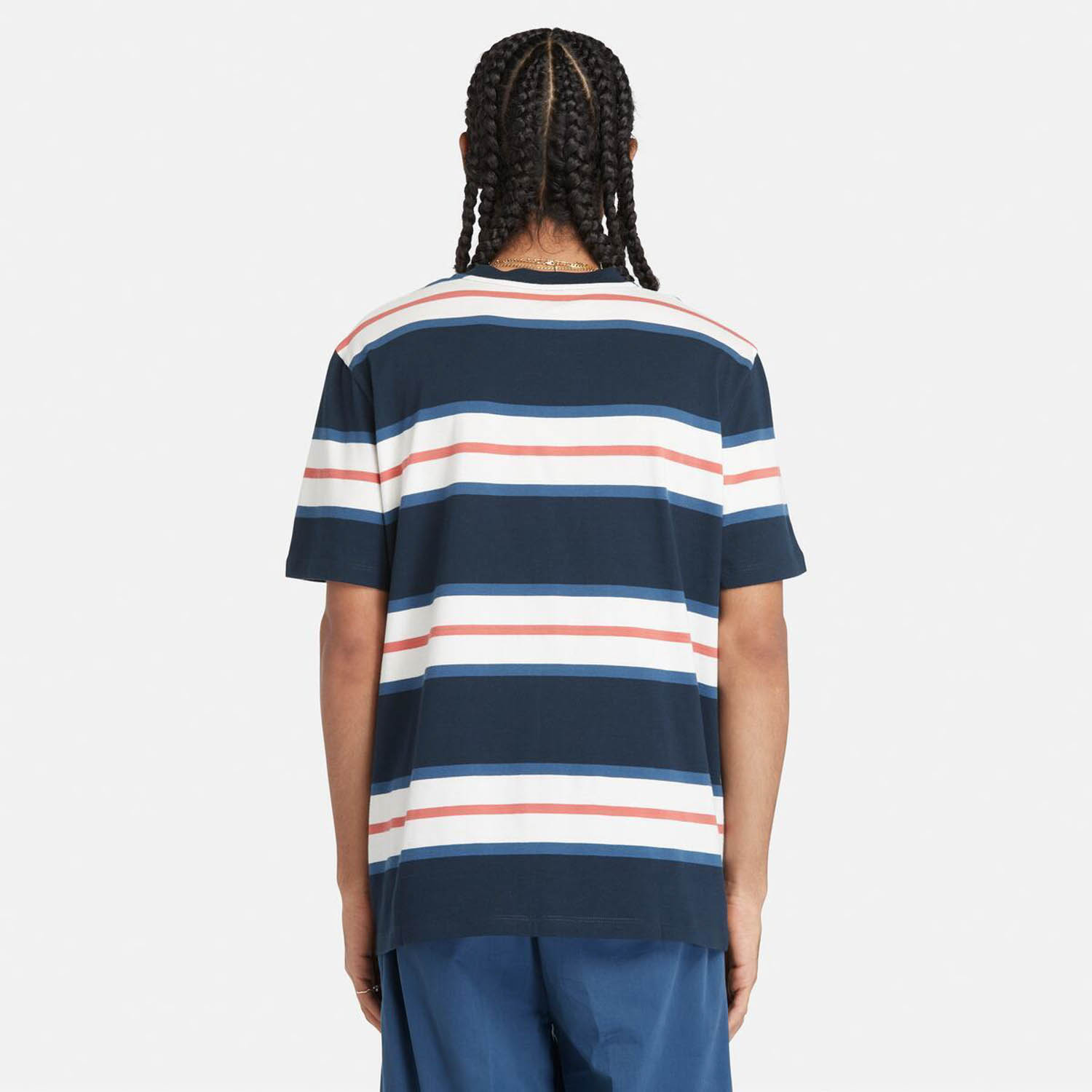 メンズ 半袖 ストライプ Tシャツ image number 3