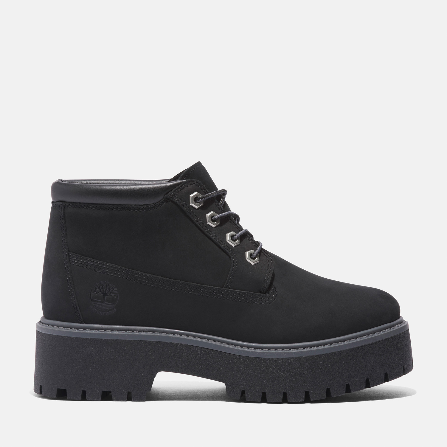 レディース ストーン ストリート ミッド レースアップ ウォータープルーフ ブーツ - ブラック |TB1A5REN0151|【Timberland公式通販】ティンバーランドオンラインショップ