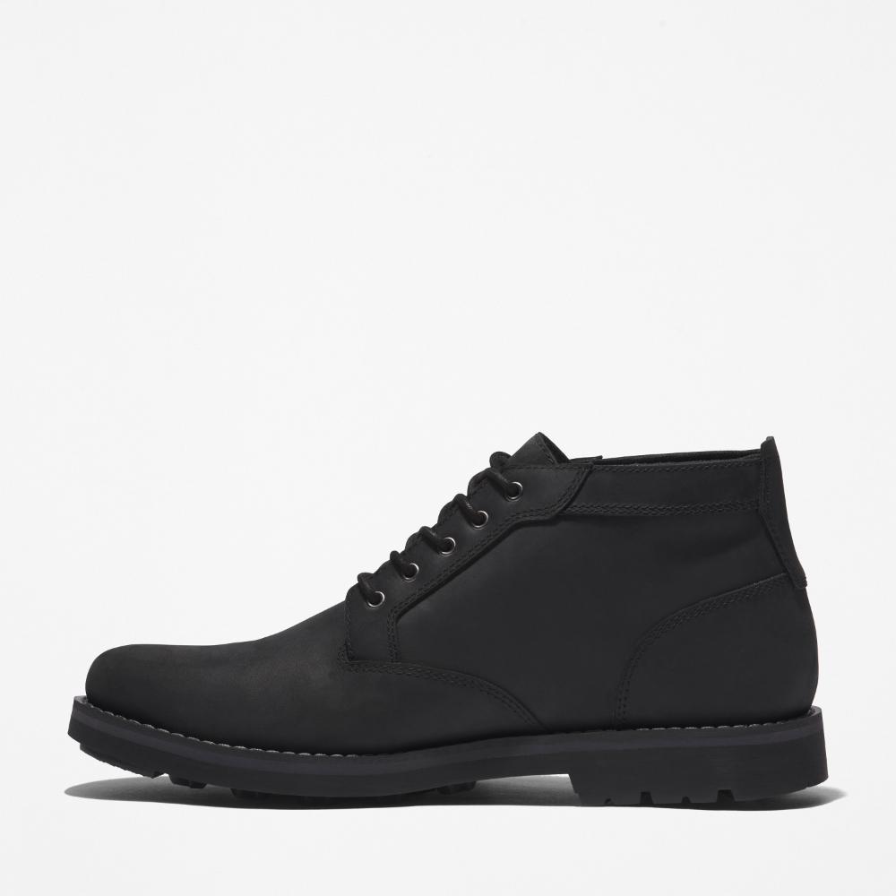 メンズ クレスト フィールド ミッド レースアップ ウォータープルーフ チャッカ ブーツ - ブラック|TB1A43DC0151|【Timberland 公式通販】ティンバーランドオンラインショップ
