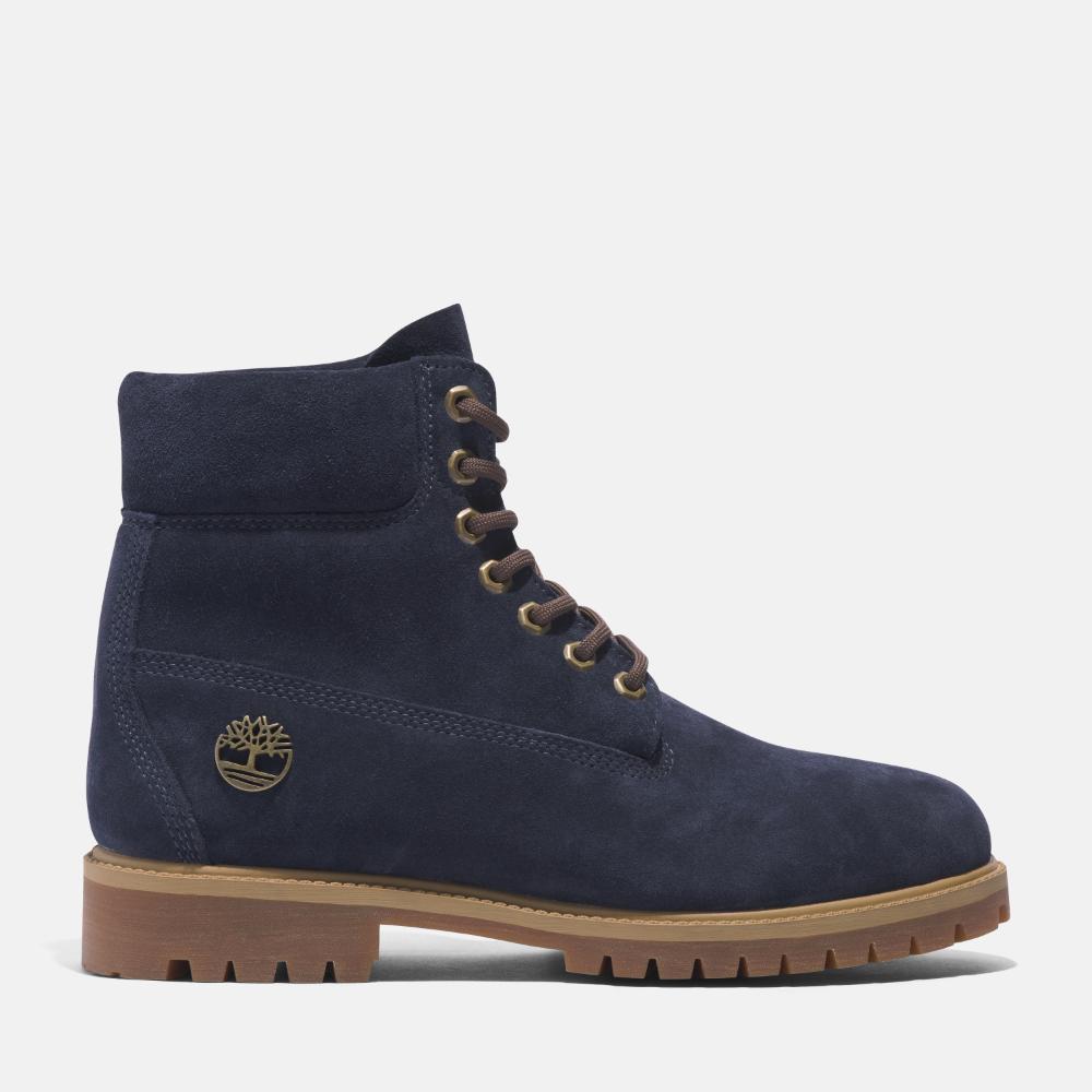メンズ ティンバーランド® ヘリテージ 6インチ レースアップ ウォータープルーフ ブーツ - ダークブルー|TB0A6821EP31|【 Timberland公式通販】ティンバーランドオンラインショップ
