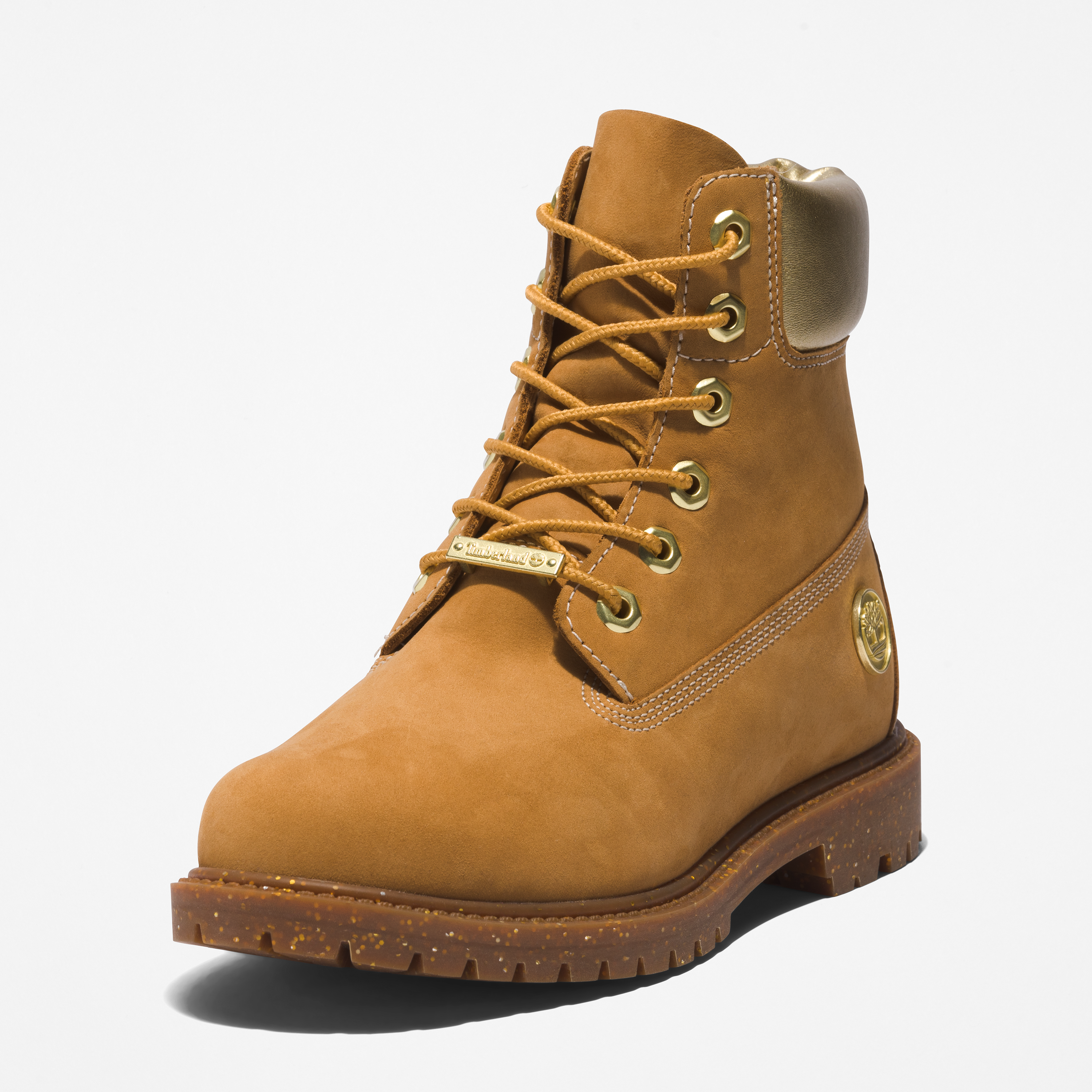 Timberland ブーツ　靴　茶色　ゴールドステッチ　ティンバーランド