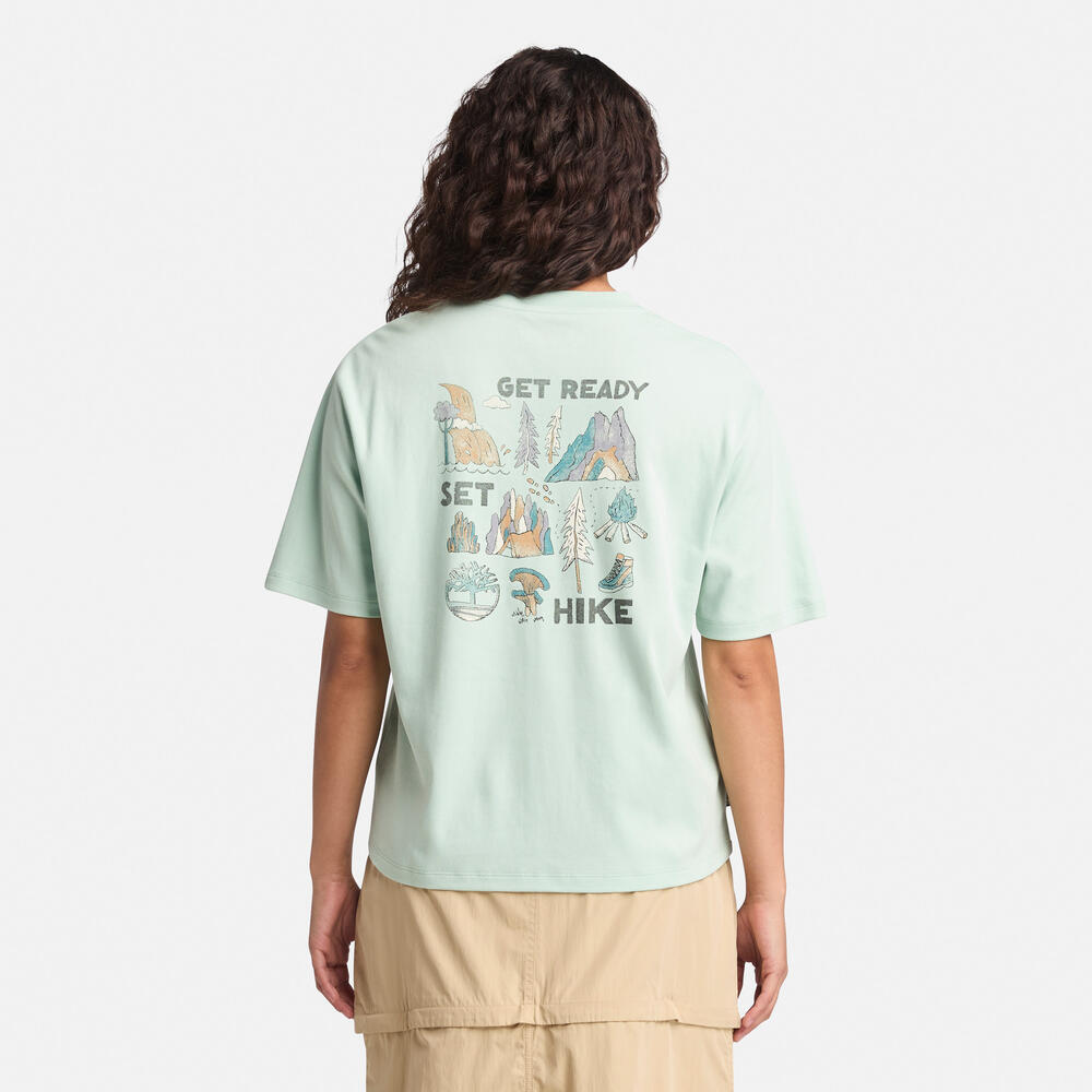 半袖 ティンバーフレッシュ™　バック＆フロント グラフィック Tシャツ レディース image number 3
