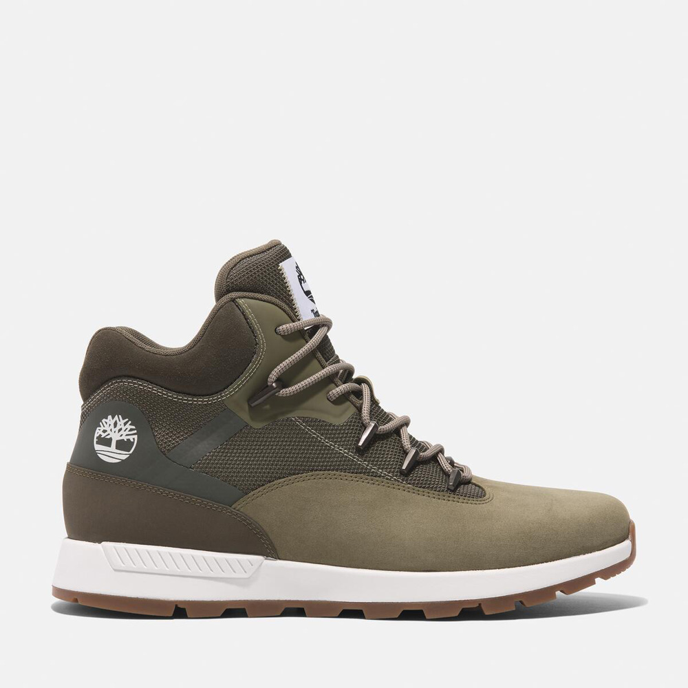 メンズ トレッカー ミッド レースアップ スニーカー - オリーブ|TB0A6CPSEO81|【Timberland公式通販】ティンバーランド オンラインショップ