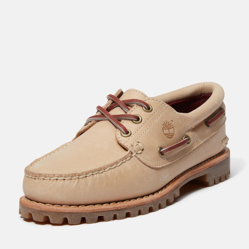 【希少カラー】Timberland ベージュ モカシン　3eye ボートシューズ Timberland/ティンバーランド】3 eye Classic モカシン ボート